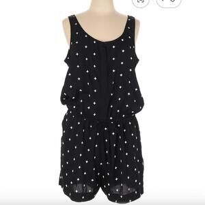 White House Black Market Size 14 Black Romper